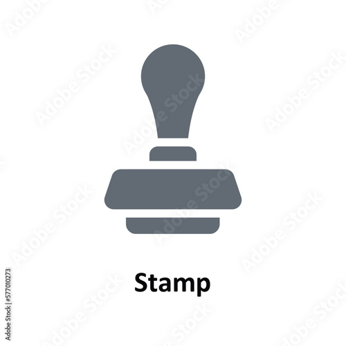 Stamp Vector  Solid Icons. Simple stock illustration stock