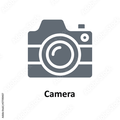 Camera Vector Solid Icons. Simple stock illustration stock