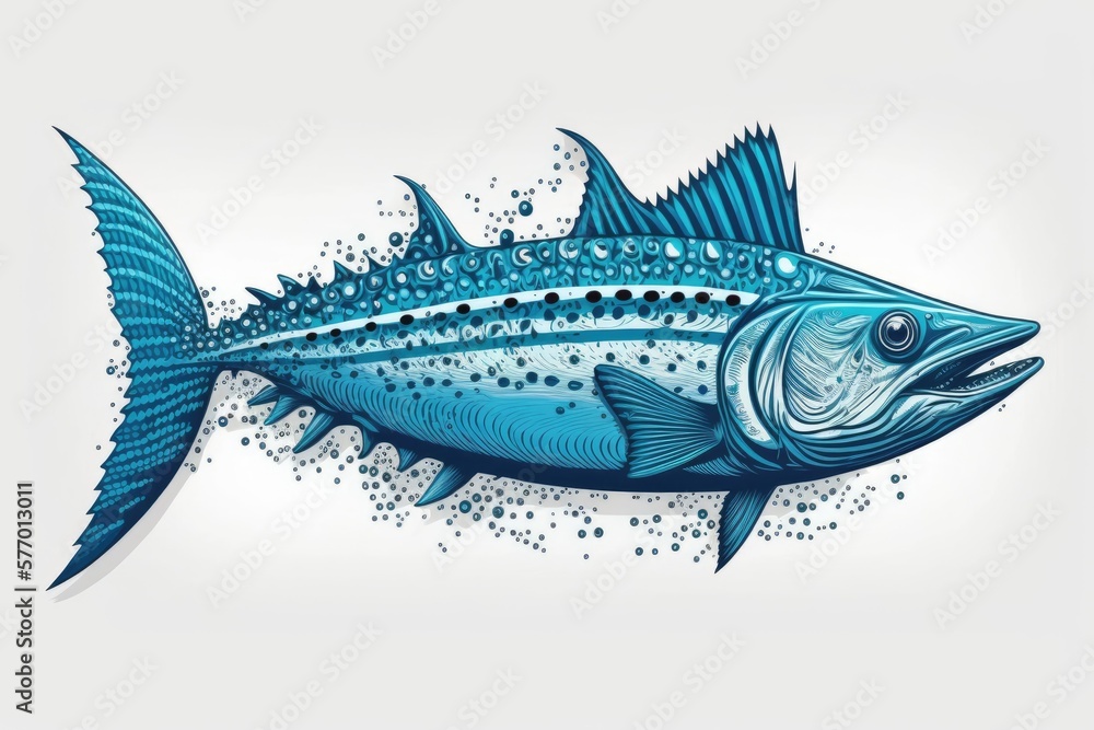 The Indo Pacific king mackerel, also known as the Spotted mackerel, is a jumping fish that swims