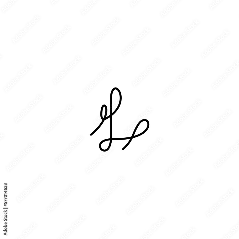 Fototapeta premium LETTER L VECTOR ILLUSTRATION