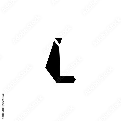 LETTER L VECTOR ILLUSTRATION photo