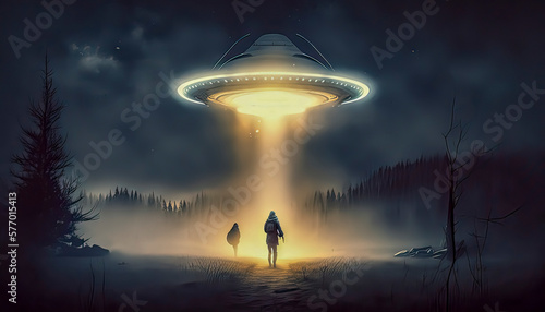 Alien Invasion: UFO Searches for Humans in the Night