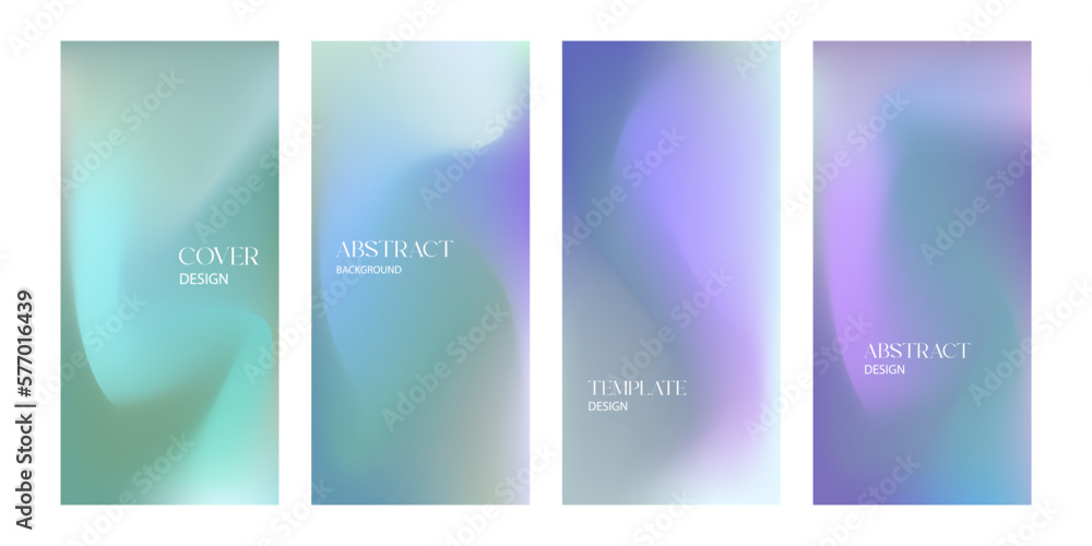 Abstract background template design light blue green gradient color