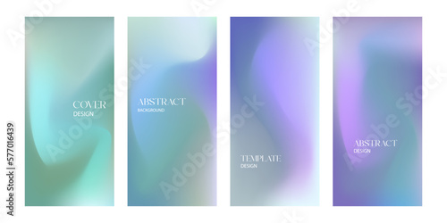 Abstract background template design light blue green gradient color