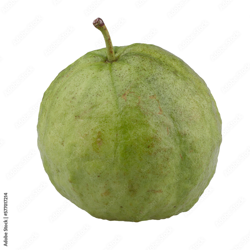 Guava fruit isolated on a transparent background