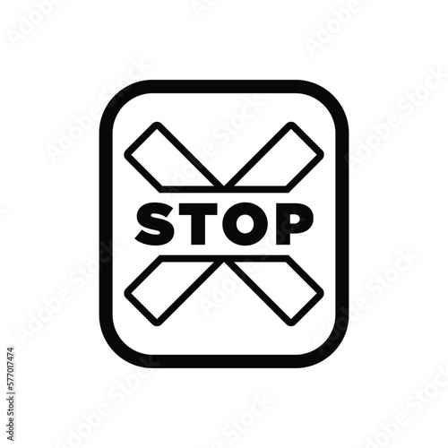 Free Download stop sing, icon, line, vector, illustration, design, logo, template, flat, trendy,collection - GFXLoad