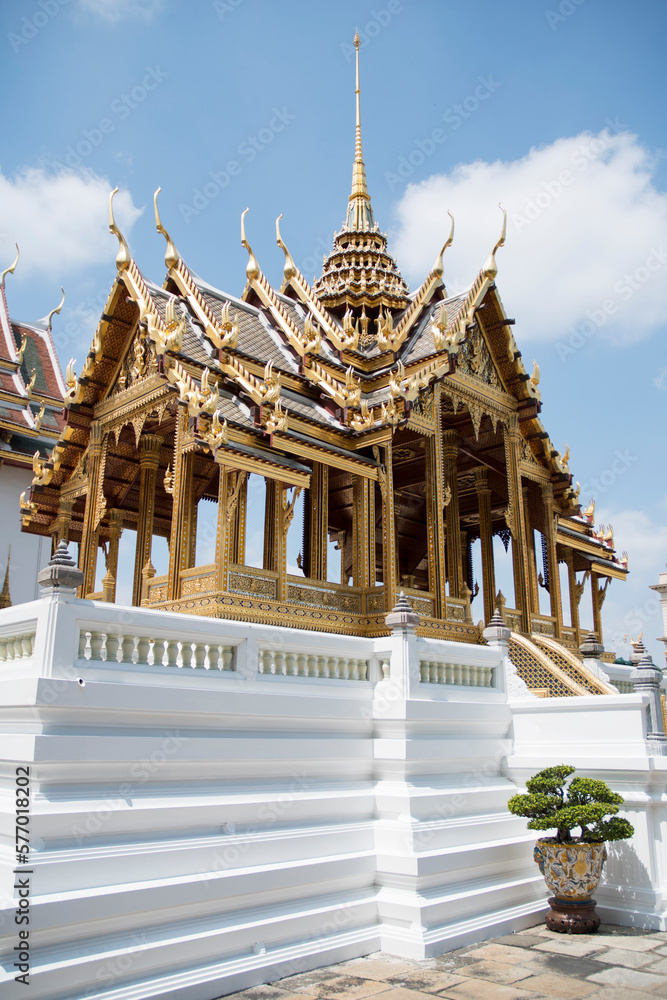 Phra Tinang Aporn Phimok Prasat Pavilion in the Grand Palace in Bangkok