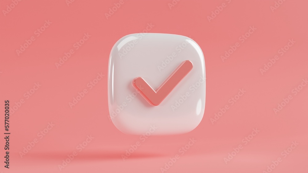 check icon 3d tick, shiny check icon 3d tick, shiny