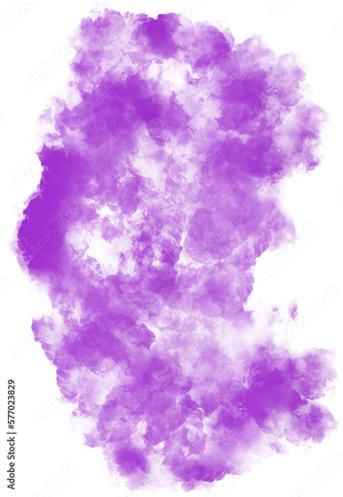 Purple Gradient Smoke Abstract Shape