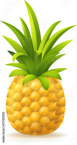 Pineapple Fruit Cartoon Emo...