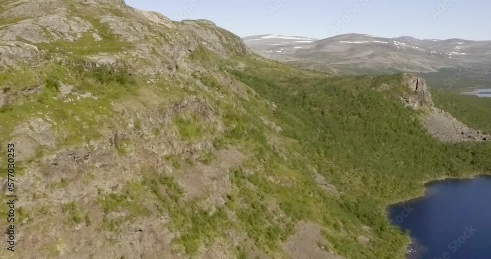 Aerial view of Pikku-Malla and Kilpisjärvi, Lapland, Finland in summer. Aerial view of Pikku-Malla and Kilpisjärvi, Lapland, Finland in summer.