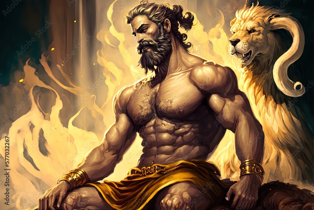 deity of hercules. ancient Greek mythology. Hercules was a legendary