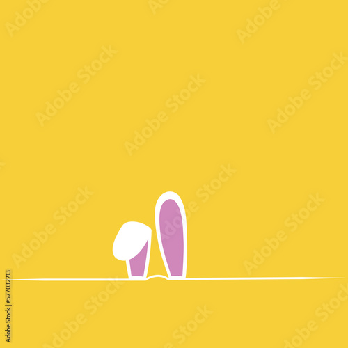 Icono de orejas de conejo. Vector