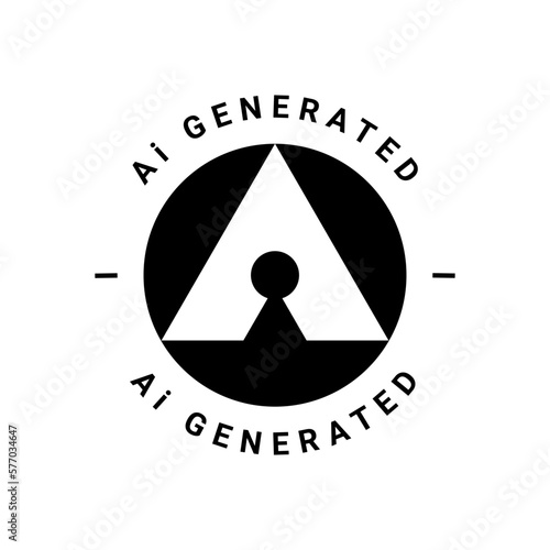 Vector icon for Artificial intelligence generated content