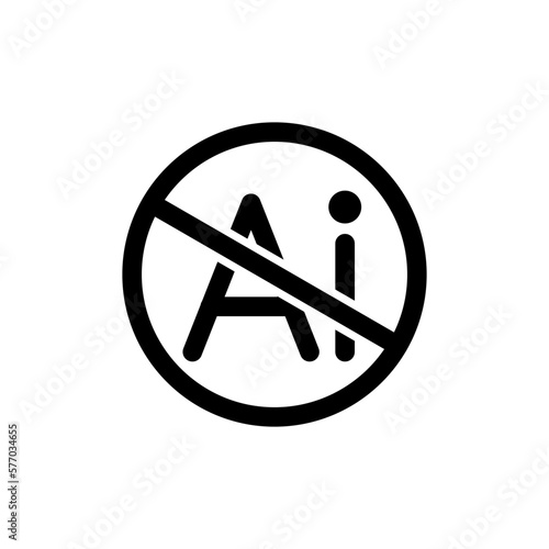 Vector icon for Artificial intelligence generated content