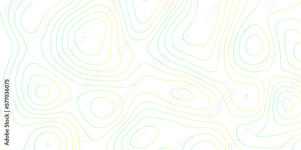 Abstract Topographic map background with wave line. gradient multicolor wave curve lines banner background design. Vector illustration. Line topography map contour background.