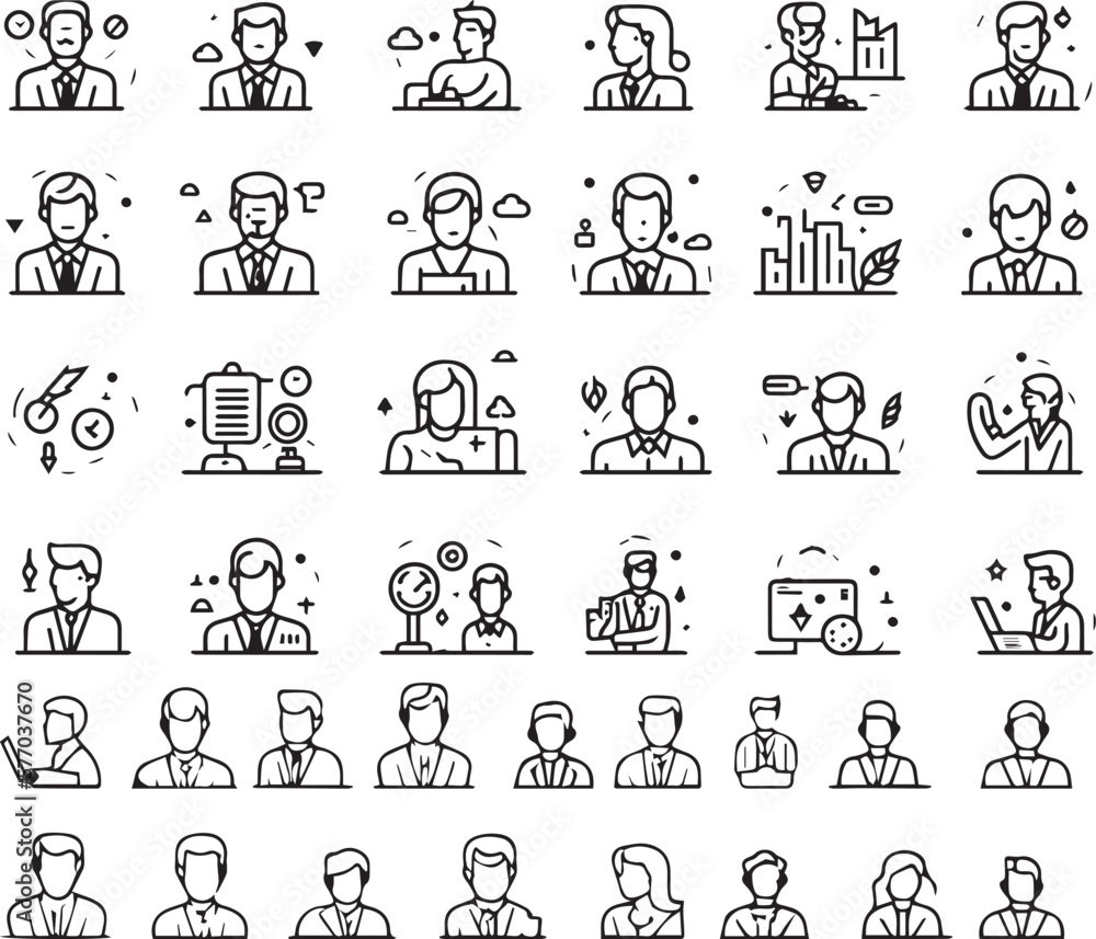 Business People Icon Pack Business People Icon Pack