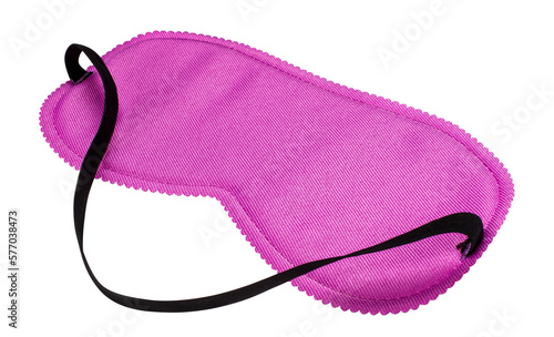 Pink sleeping eye mask cut out