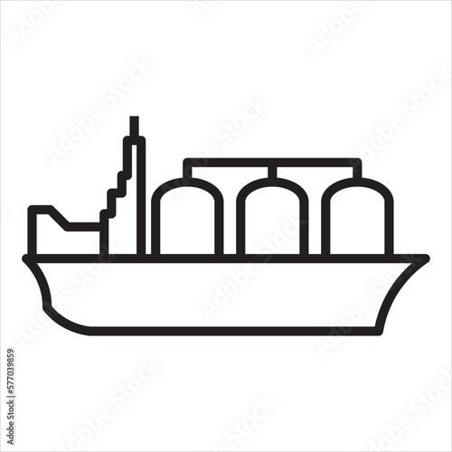 ship gas carrier icon vector illustration symbol