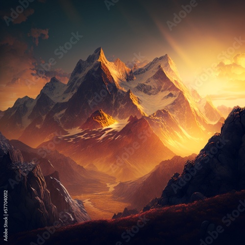 sunrise in the mountains © Svetlana