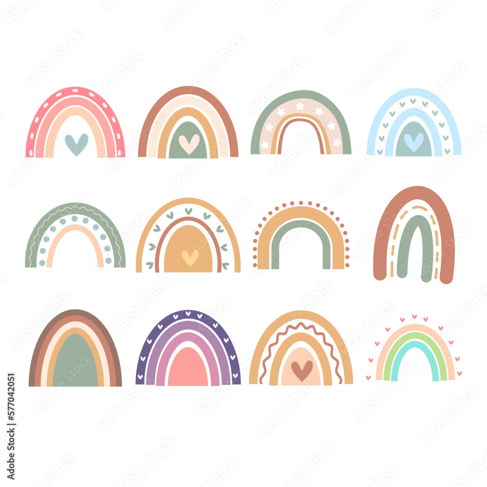 Rainbow Boho Shape Rainbow Boho Shape