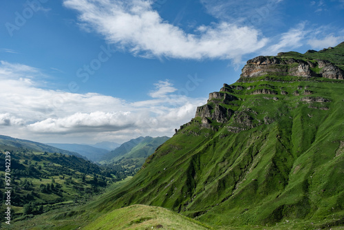 Green landscape in the Cantabrian Mountain photo