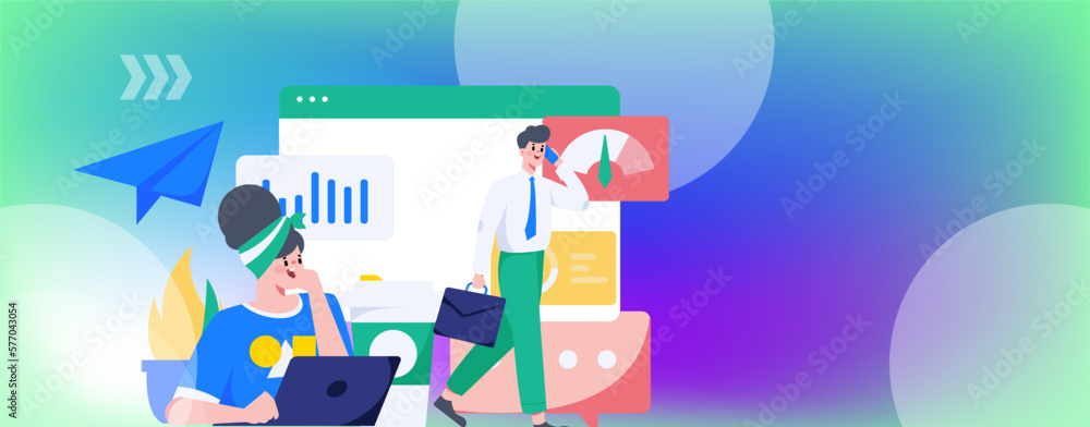 Business People Flat Vector Concept Operation Hand Drawn Illustration
Business People Flat Vector Concept Operation Hand Drawn Illustration