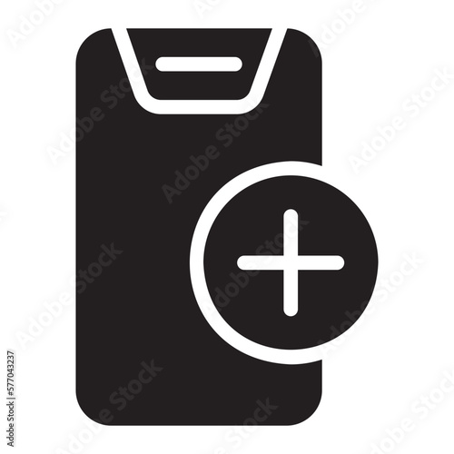 smartphone glyph icon photo