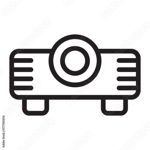 projector line icon