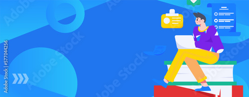 Business People Flat Vector Concept Operation Hand Drawn Illustration
