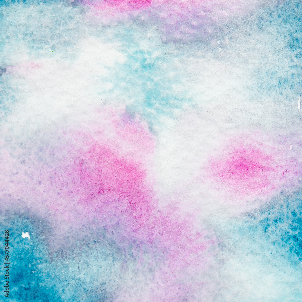 Abstract hand drawn watercolor. Colorful splashing in the paper. It is wet texture background with paint brushes. Picture for creative wallpaper or design art work. Pastel colors tone.
