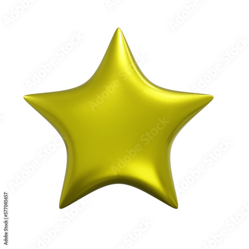 Golden Star decoration muslim ramadhan theme 3d illustration  icon view render  hd   premium quality  alpha background  PNG format