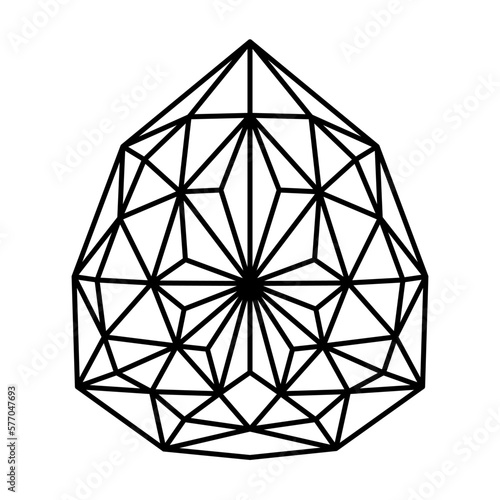 Vector diamond icon isolated on white background. Brilliant icon. Diamond vector eps icon. Cristal, diamond illustration. Jewellery. Jemstone pictogram photo
