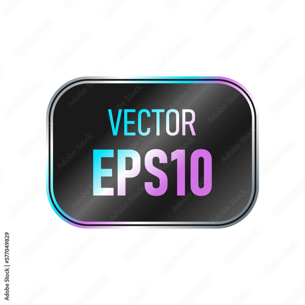 Black holographic sticker isolated on white background. Template for paper tags, emblems, labels. Black holographic sticker isolated on white background. Template for paper tags, emblems, labels.