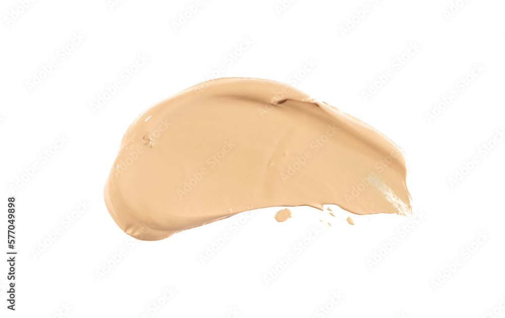 Correcting smear of concealer, isolated on a white background.
Correcting smear of concealer, isolated on a white background.