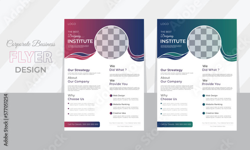 Creative Corporate & Business Flyer Brochure Template Design, abstract business flyer, vector template design. Brochure design, cover, annual report, poster, flyer