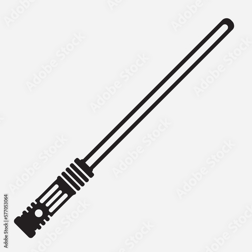 Vector illustration of the lightsaber. Vector illustration