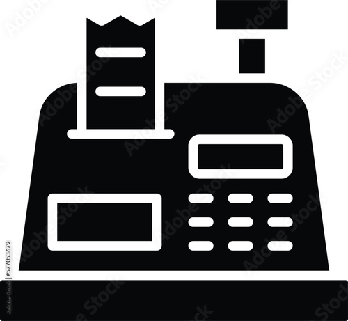 Cashier machine Vector Icon Design Illustration