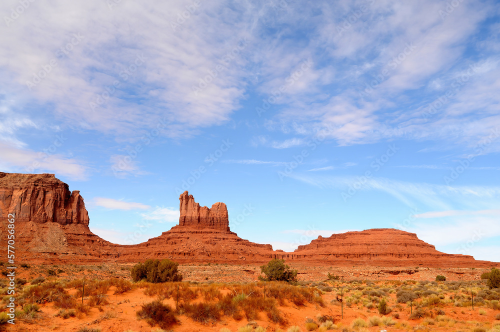 Desolate Monument Valley Arizona USA Navajo Nation