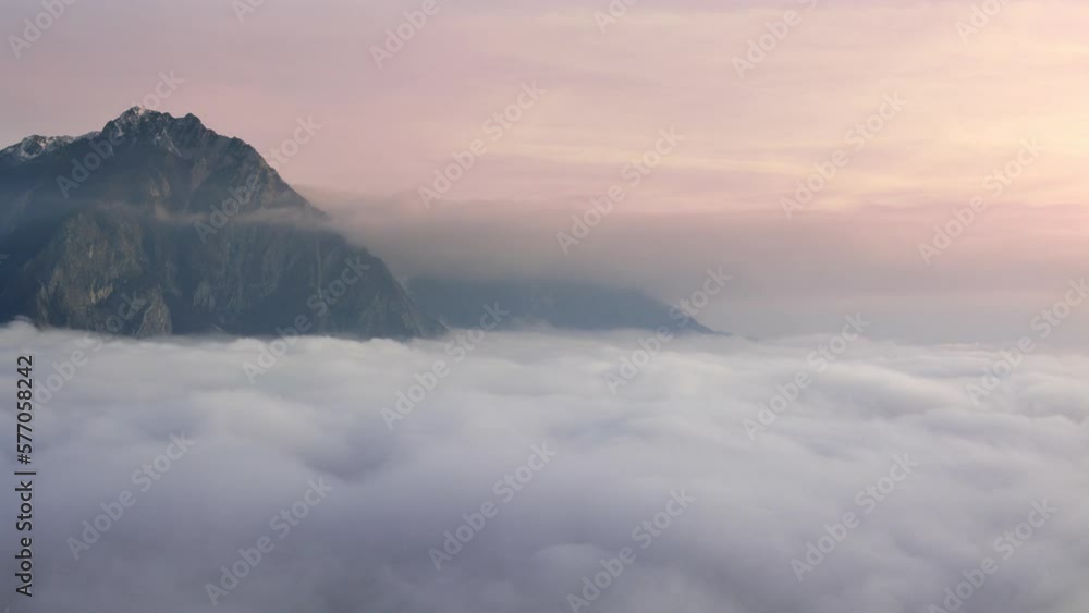 A sea of clouds A sea of clouds