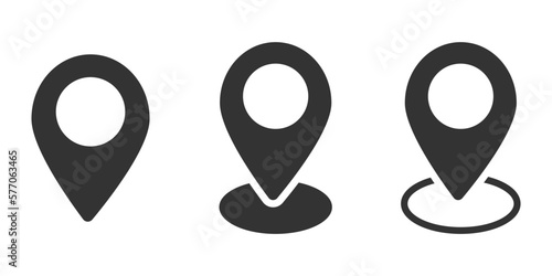 Location pin vector icons set