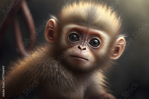  monkey cute created using AI Generative Technology © Pradeep
