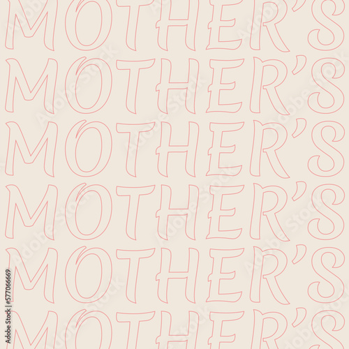 Mother s seamless pattern illustration