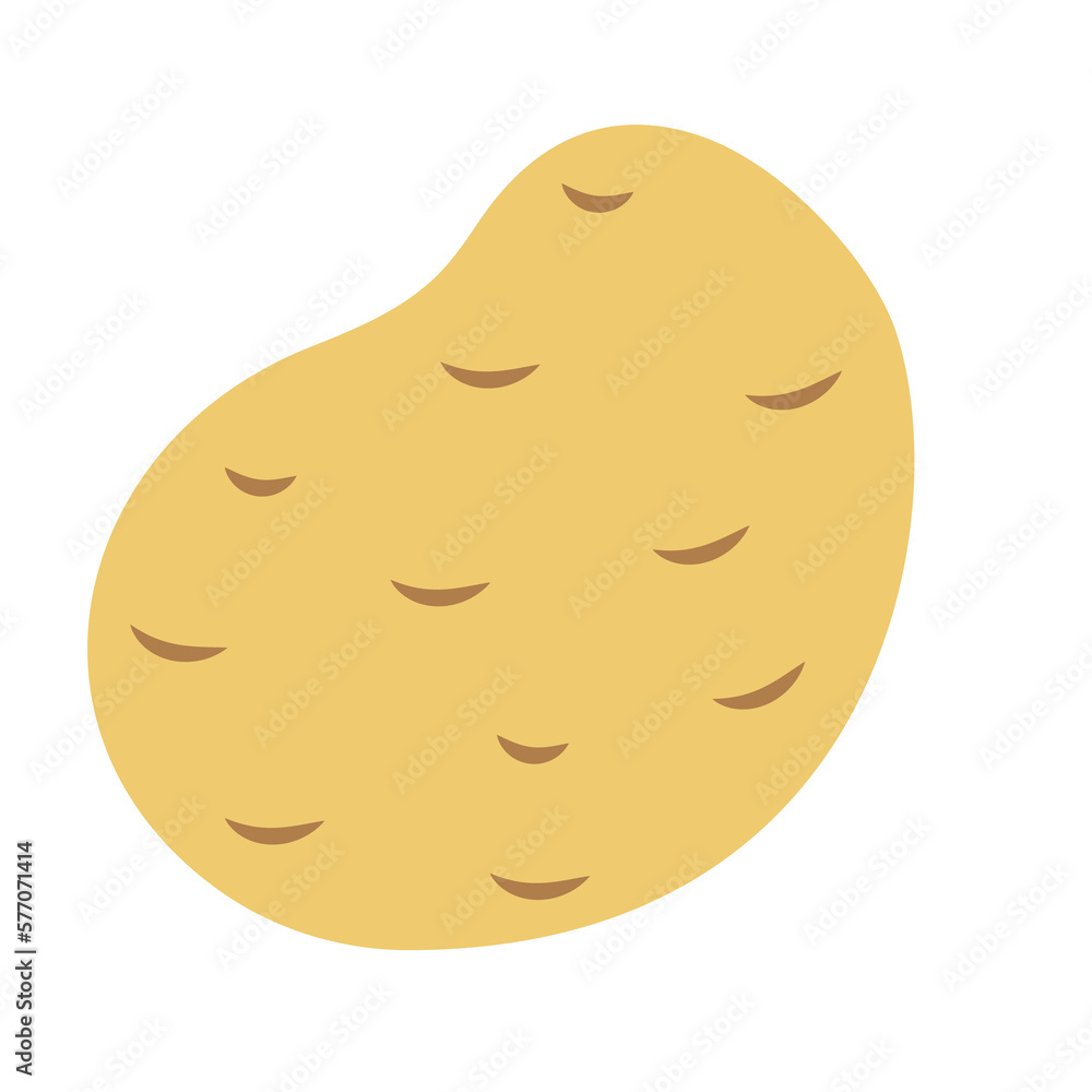 Fototapeta premium Potato PNG image icon with transparent background
