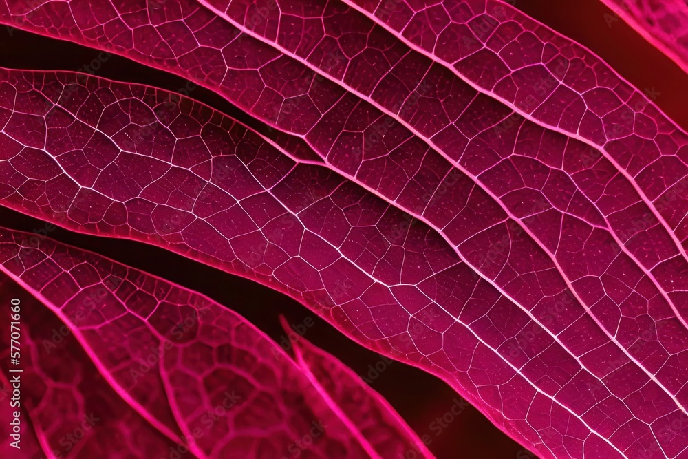 Fototapeta premium Abstract leaf background. Magenta illustration for web design, decoration