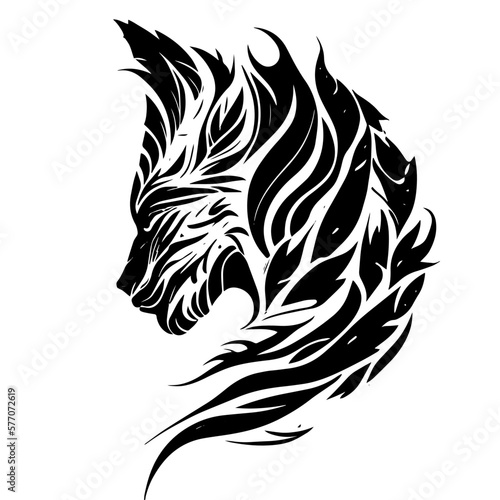 This ink splatz tiger head vector illustration is a bold and striking design  featuring intricate details of the tiger s fur  whiskers  and stripes.