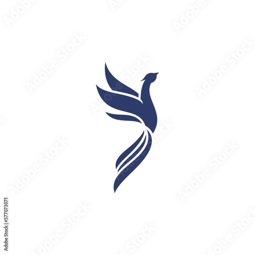 Phoenix logo template, Fire-bird, Eagle logo 