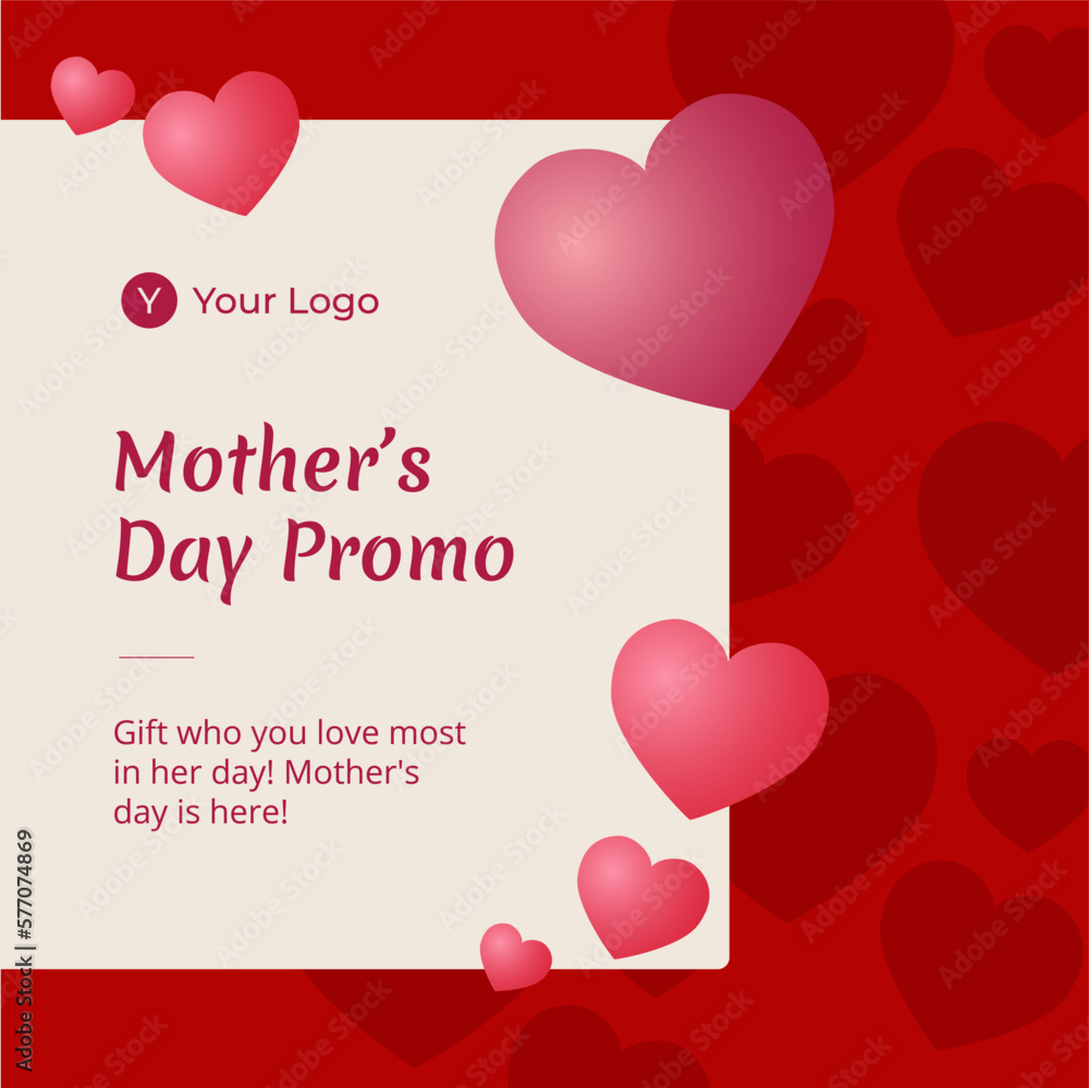 Mother's day promotion card