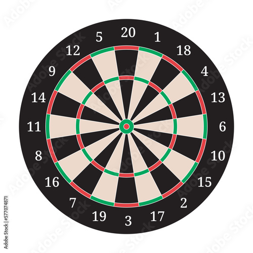 Dart Board Template Printable Vector