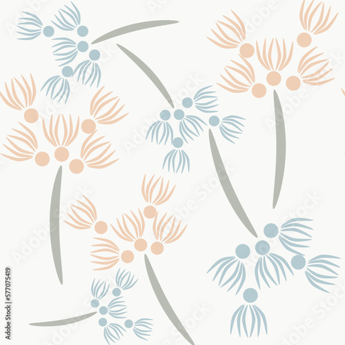 Seamless floral fair pattern illustration